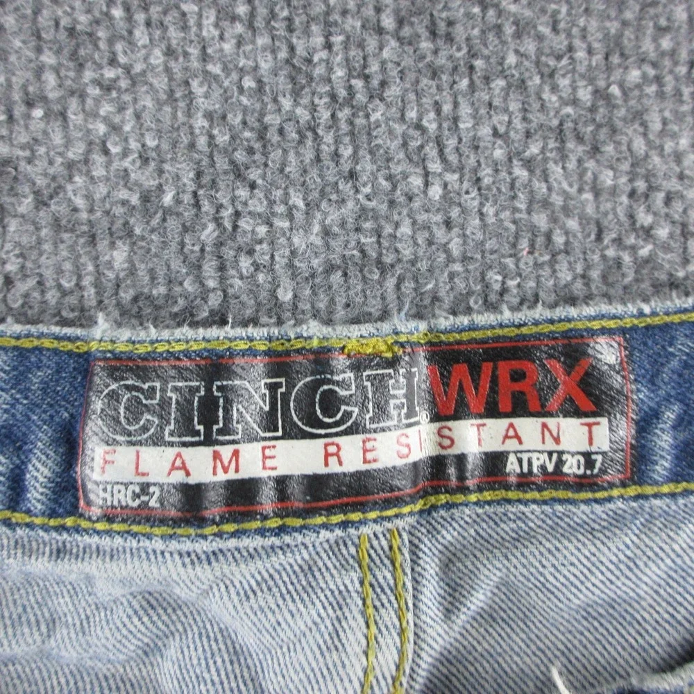 Cinch WRX Jeans Mens 32x34 Blue Relaxed Straight Flame Resistant Workwear